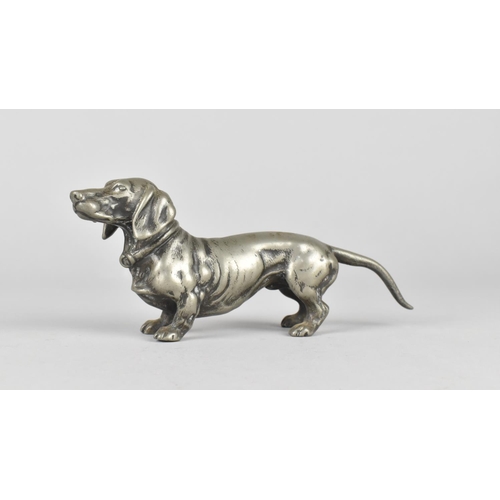 34 - A WMF Study of a Dachshund, Stamped to Foot, 16cms Long