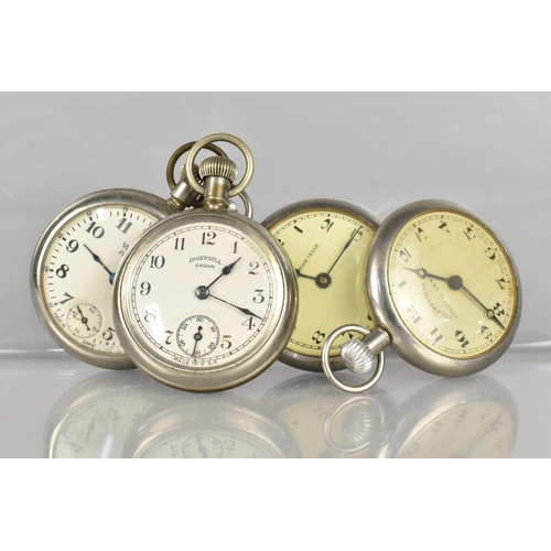 37 - A Collection of Four Vintage Pocket Watches, All In Need of Some Attention