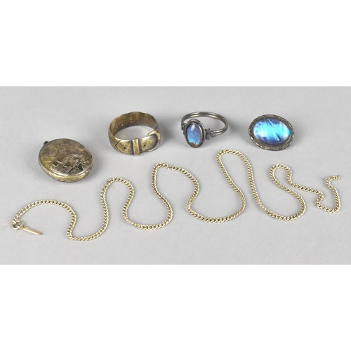 433 - A Collection of Various Antique and Later Silver Jewellery to include Victorian Buckle Ring, Two Pie... 