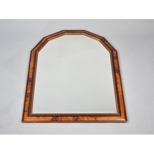 467 - A Modern Wall Mirror, 66cms by 87cms High