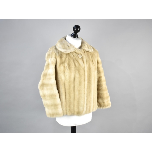 472 - A Vintage Faux Fur Jacket and Stole