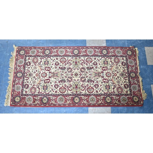 491 - A Patterned Rug, 180x89cms