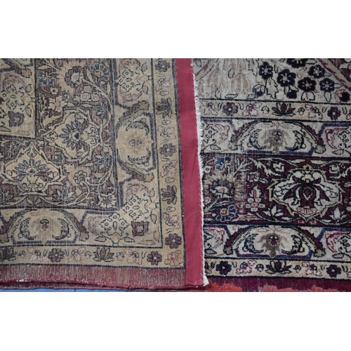 500 - A Large Patterned Woollen Rug, 460x314cms