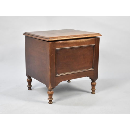 120 - A 19th Century Mahogany Lift Top Box Commode