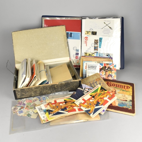 480 - A Collection of Various Stamps, Stamp Album, Loose Stamps, Cigarette Cards etc