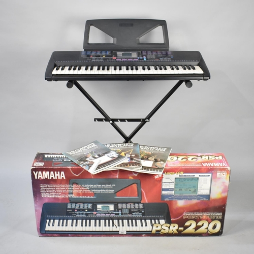 491 - A Yamaha PSR-220 Keyboard, with Box and Power Cable (Unchecked)