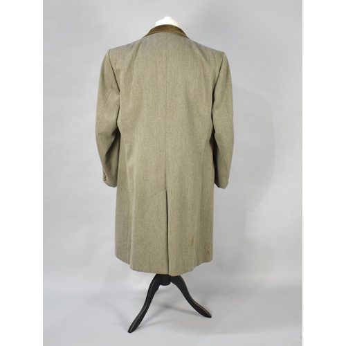 495 - An Aquascutum Gents Overcoat, Moth Eaten to Arms and Shoulders