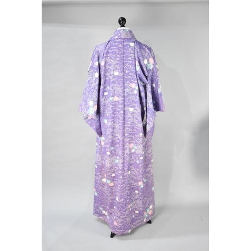 496 - An Oriental Silk Robe and a 19th Century Silk Waistcoat, Condition Issues