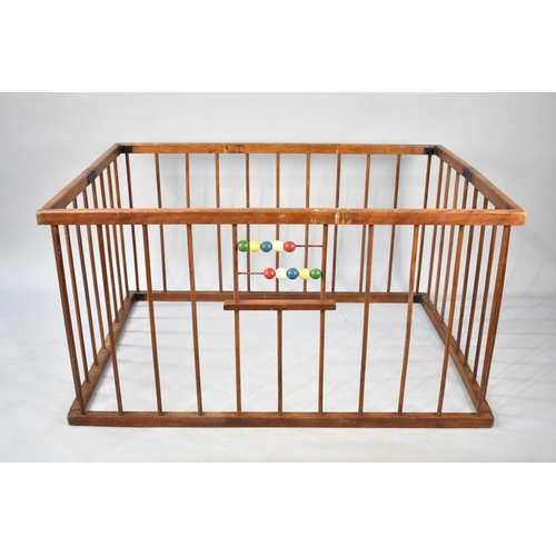 548 - A Vintage Folding Childs Play Pen, 122x87cms