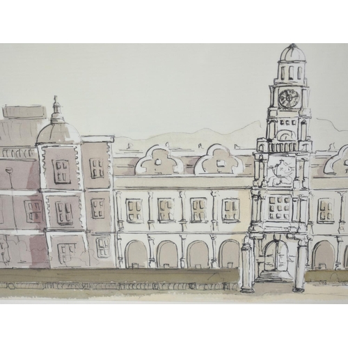 297 - A Large Ulyana Hammond Architectural Print, Subject 92x27cm