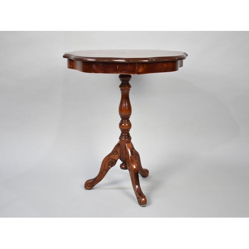 103 - An Inlaid Italian Tripod Wine Table, 52cms Diameter