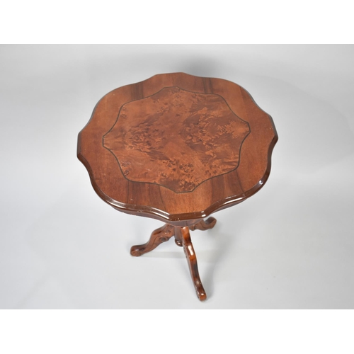 103 - An Inlaid Italian Tripod Wine Table, 52cms Diameter