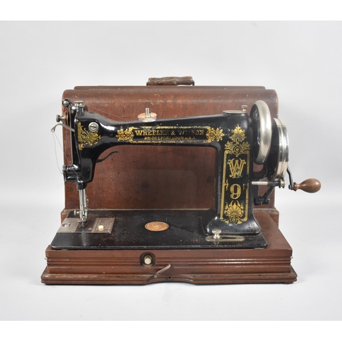 115 - A Vintage American Manual Sewing Machine by Wheeler and Wilson