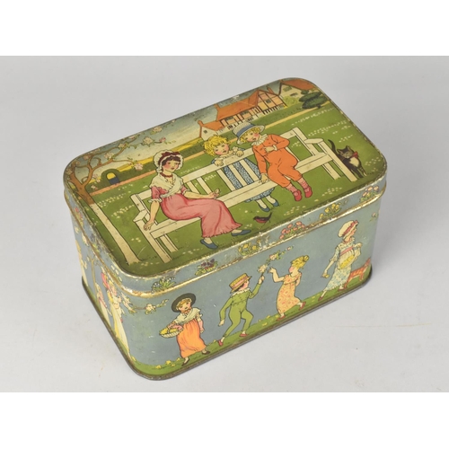 122 - A Vintage Kate Greenway Tin, 16.5cms Wide