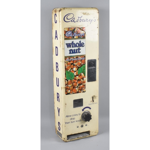 134 - A Mid 20th Century Cadbury's Whole Nut Milk Chocolate Vending Machine, 10p Coin Slot, 76cms High