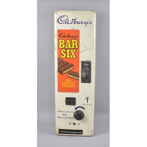 135 - A Mid 20th Century Cadbury's Bar Six Milk Chocolate Wafer Bar Vending Machine, 10p Coin Slot, 76cms ... 