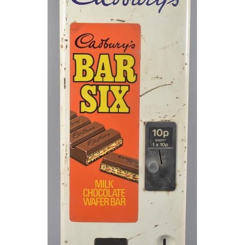 135 - A Mid 20th Century Cadbury's Bar Six Milk Chocolate Wafer Bar Vending Machine, 10p Coin Slot, 76cms ... 