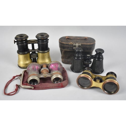 136 - A Collection of Four Pairs of Opera Glasses