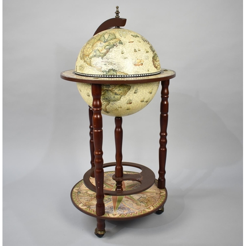 138 - A Modern Novelty Cocktail Cabinet in the Form of a 17th Century Globe