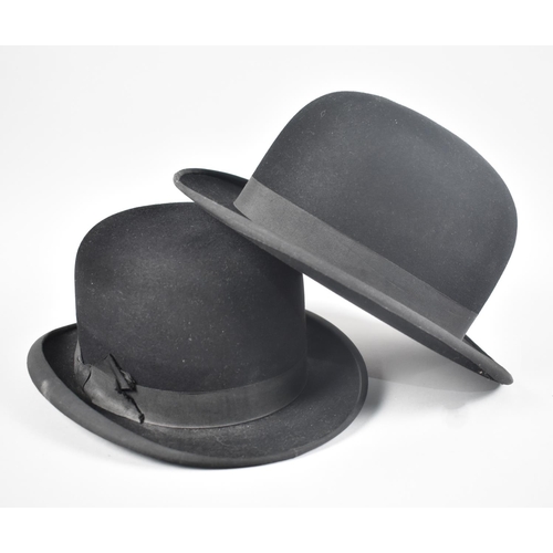 152 - Two Vintage Bowler Hats by Dunn and Co and Lincoln Bennett (The Bantam Bowler)