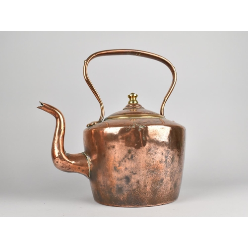 173 - A Late 19/Early 20th Century Copper Kettle, 29cms High