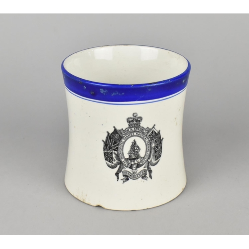 182 - A Cylindrical Tapering Vase with Transfer Decoration for HMS Worcester and The Incorporated Thames N... 