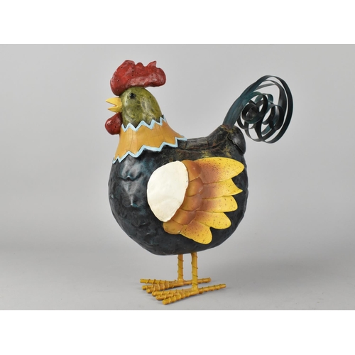 190 - A Modern Ornament in the Form of a Chicken, 24cms High