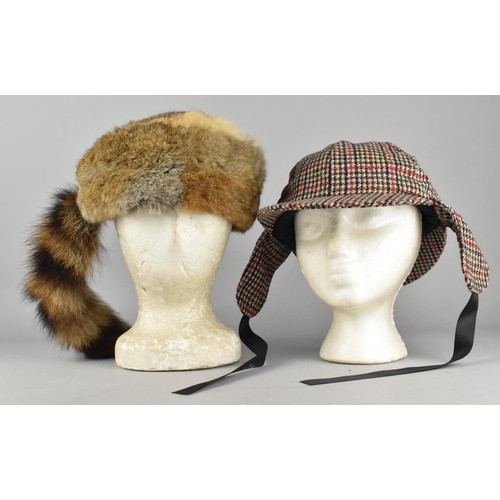 203 - A Hawkins Country Collection Deerstalker Hat and a Canadian Fur Cap