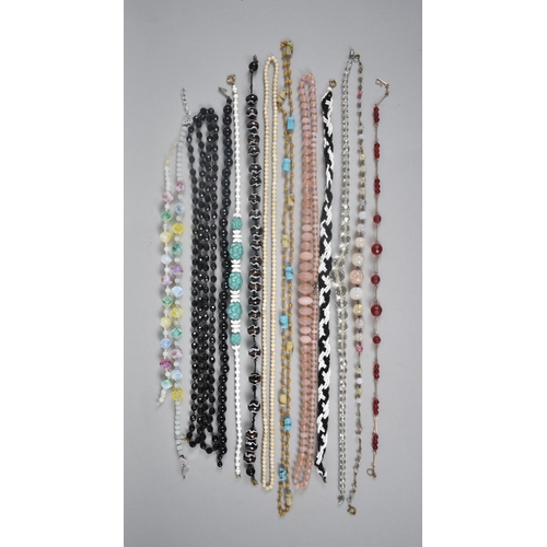 210 - A Collection of Various Vintage Bead Necklaces