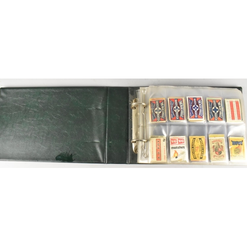 212 - A Ring Binder Containing Advertising Matchbox Covers, Mainly British