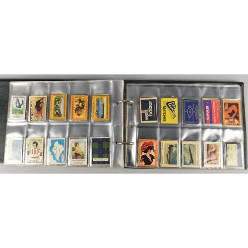 212 - A Ring Binder Containing Advertising Matchbox Covers, Mainly British