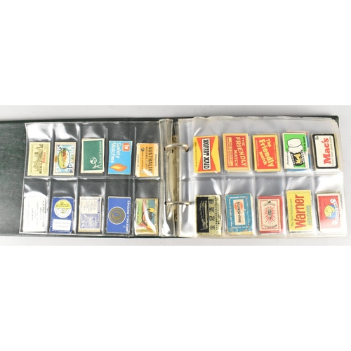 212 - A Ring Binder Containing Advertising Matchbox Covers, Mainly British