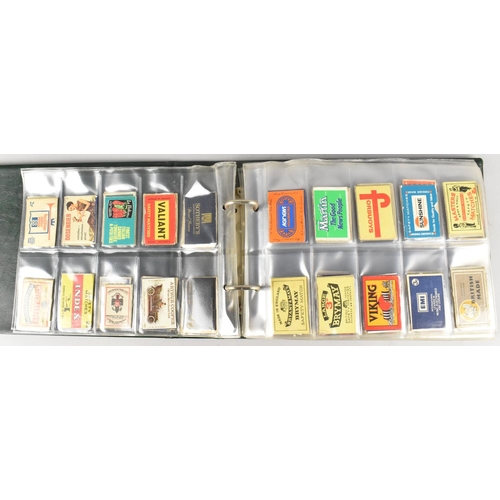 212 - A Ring Binder Containing Advertising Matchbox Covers, Mainly British