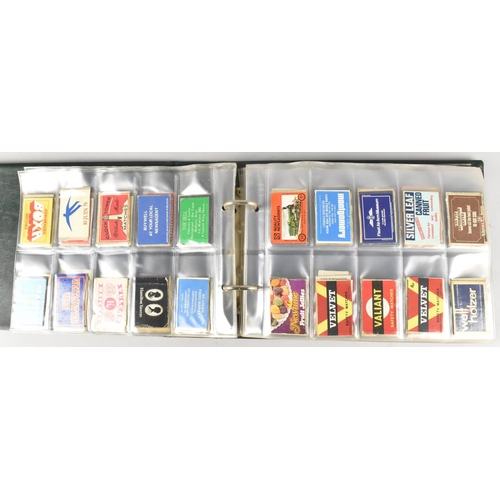 212 - A Ring Binder Containing Advertising Matchbox Covers, Mainly British