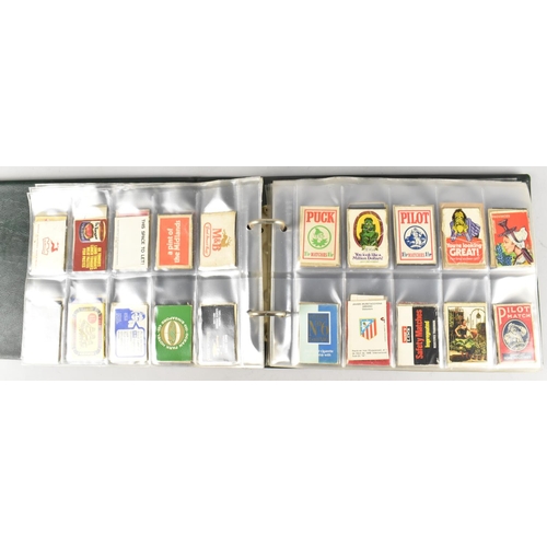 212 - A Ring Binder Containing Advertising Matchbox Covers, Mainly British