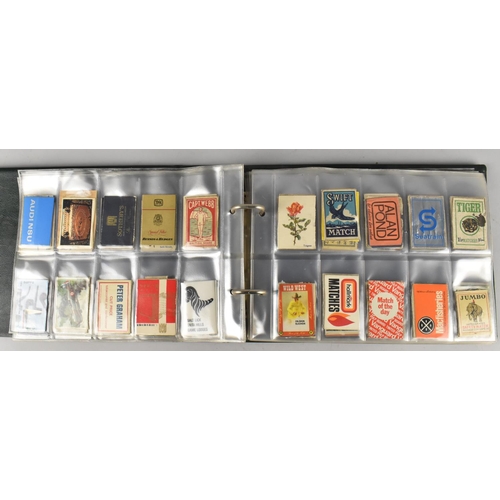 212 - A Ring Binder Containing Advertising Matchbox Covers, Mainly British