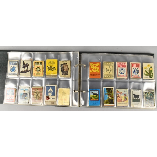 212 - A Ring Binder Containing Advertising Matchbox Covers, Mainly British