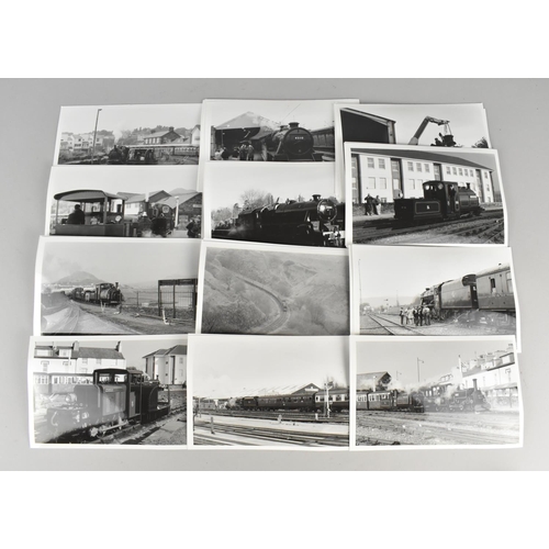 215 - A Collection of Various Black and White Photographs of Steam Trains, 1999-2000, with Annotations Ver... 