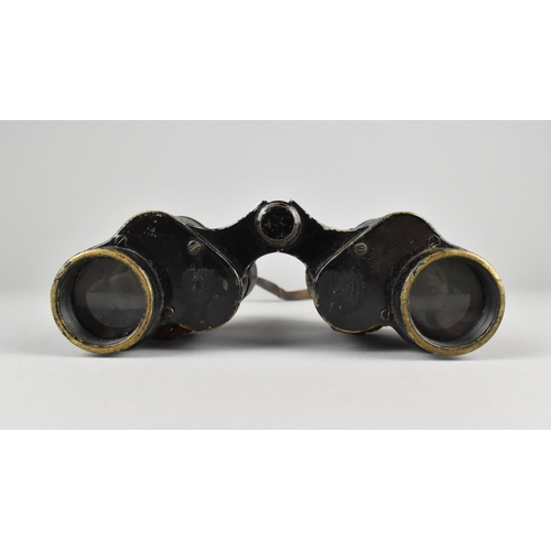 222 - A Pair of Vintage French Binoculars, One Missing Screw Off Eye Piece