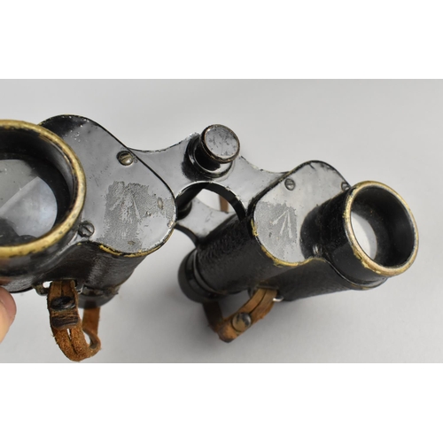 222 - A Pair of Vintage French Binoculars, One Missing Screw Off Eye Piece