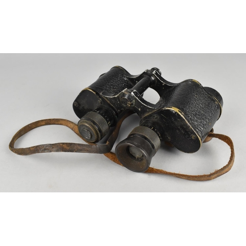 222 - A Pair of Vintage French Binoculars, One Missing Screw Off Eye Piece