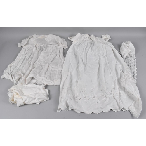 223 - A Box Containing Victorian and Edwardian Christening Gowns, Under Clothes Etc