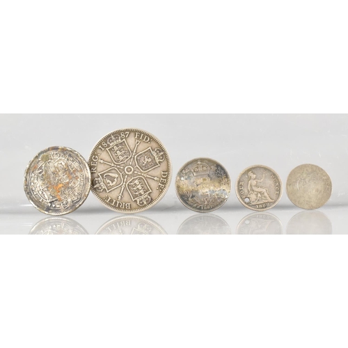 394 - A Small Collection of 19th Century Silver Coinage to Comprise George III and Victoria