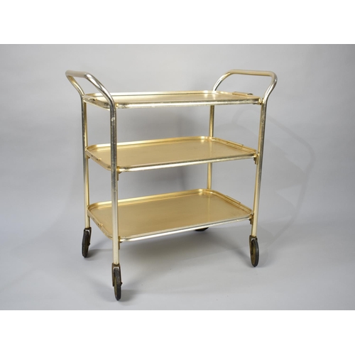 453 - A Late 20th Century Three Tier Tray Top Trolley