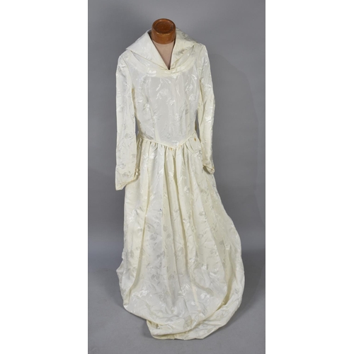 458 - A Vintage Silk Wedding Dress etc