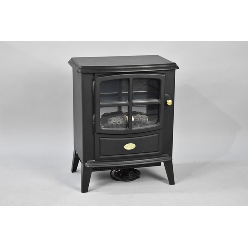 469 - A Dimplex Fan Heater in the Form of a Log Burning Stove, 43cms Wide