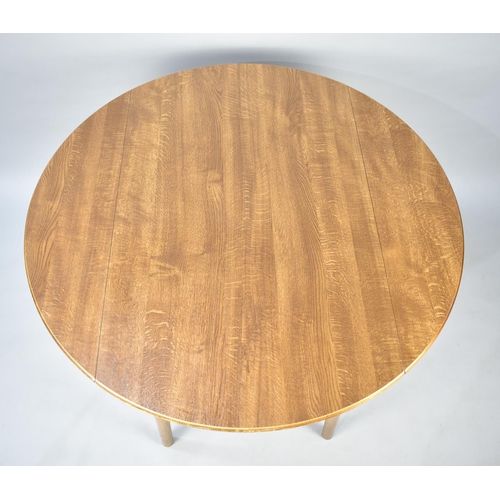 485 - A Vintage Dinette Drop Leaf Kitchen Dining Table, 106cms Wide