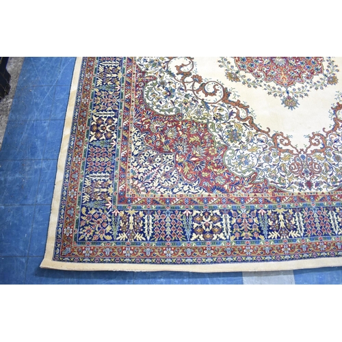 498 - A Large Vintage Patterned Carpet, 368x322cms