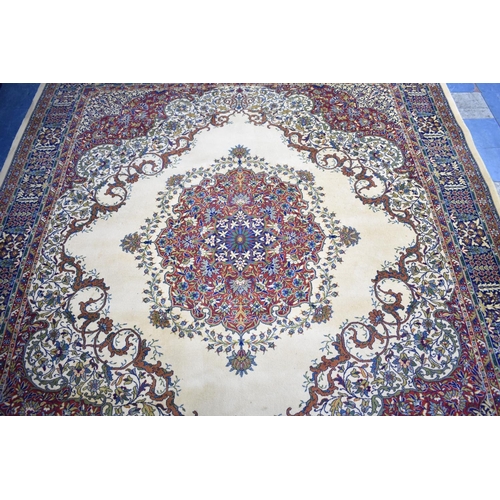 498 - A Large Vintage Patterned Carpet, 368x322cms