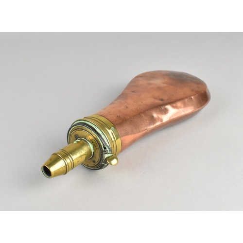 50 - A 19th Century Copper and Brass Shot Flask by Sykes